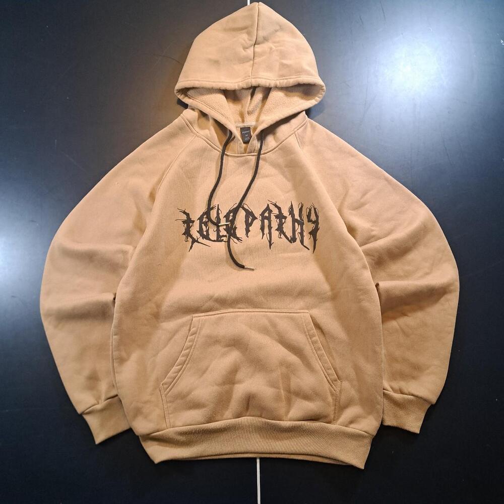 True Religion Men's Tan and Brown Hoodie